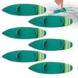 Finger Surfboard - Mini Surfbrett Spielzeug Aus ABS | Fingerspitzen Surfbretter | Kreatives Sammelspielzeug Für Kinder Jugendliche, Pool Autofenster Dekoration | Set 6 Stück