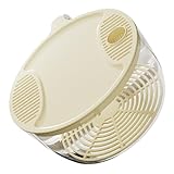 ABOOFAN Plastiksieb Reiskocher Sieb Gemüse Abtropfkorb Küchenbehälter Multifunktionaler Reiswaschkorb Bpa Frei Langlebig Cremweiß Groß für Haushalt und Camping