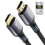 Stouchi 10K 8K 4K HDMI Kabel 3meter Zertifiziertes, HDMI 2.1 Kabel Ultra HD 48 Gbit/s,10K 8K120Hz 4K120 144 Hz RTX 3080 eARC HDR10 4: 4: 4 HDCP 2.2&2.3 Dolby Atmos Kompatibel mit Roku TV/PS5/Xbox