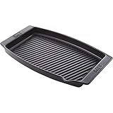 Weber 17886 BBQ Keramik-Grillpfanne schwarz, Größe 47 x 28 cm, zum Grillen und Servieren