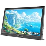 Showscren Tragbar Monitor 17,3Zoll, 1920 x 1080P 60 Hz 99% sRGB,HDMI USB-C Portable Monitore, erweiterter Computerbildschirm mit Lautsprecher für Telefon, Laptop, Raspberry Pi, Switch, Xbox, PS4/5