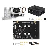 Ruarby X1005 Double NVMe Solid Disk Erweiterungsplatine Hochleistungsspeicherlösung mit LED Iight