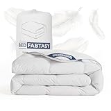 BedFabtasy Premium Daunendecke 135x200cm Sommerdecke, Leichte Sommer Bettdecke 135x200 mit Premium Gänsedaunen und Federn, 100% Geräuschloser Bio-Baumwolle, Öko-TEX 100, DOWN Pass, RDS Zertifiziert