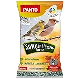 PANTO Sonnenblumenkerne gestreift 9 kg – Wildvogelfutter aus reinen, Sonnenblumenkernen, ganzjähriges Vogelfutter für Futterplätze & Vogelhäuschen