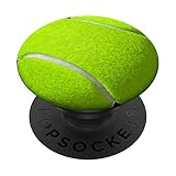 Tennisball Geschenk Smartphone Schläger Ball Herren Rallye PopSockets PopGrip: Ausziehbarer Sockel und Griff für Handys/Tablets mit Tauschbarem Top
