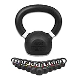 wuuhoo® Kettlebell Rocky, Kugelhantel 4kg - 28kg aus massivem Gusseisen mit Pulverbeschichtung, Gewicht aus Cast Iron, Schwunghantel für dein Krafttraining - Fitnessgerät für Zuhause 4 kg