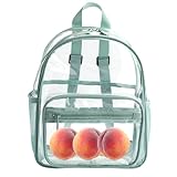 Transparenter Kinder-Rucksack – transparente PVC-Büchertasche, leichter Reiserucksack, stilvolle Schulaufbewahrungstasche, strapazierfähiger, durchsichtiger Rucksack für Jungen und Mädchen