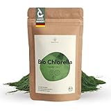 BIO Chlorella Pulver 250 g, rückstandskontrolliert, nach EU-ÖKO-Standard hergestellt, vegan, laktose- & glutenfrei, ohne Zusätze, Chlorella Bio Pulver, BIONUTRA