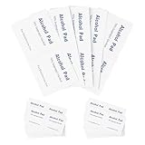 50Pcs Alkoholpads 6x3cm,Alcohol Wipes,Reinigungstücher,Einzeln Verpackt