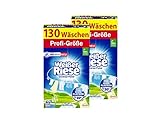 Weißer Riese Universal Pulver 260 WL (2 x 130 Waschladungen), Vollwaschmittel riesig stark gegen Flecken, Kalt-Aktiv schon ab 20° C, ergiebiges Waschpulver, ideal für Familien mit Kindern