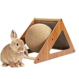 Nybhyjka Kratzball für Katzen – Spielzeug zur Linderung von Langeweile für Kätzchen, rutschfester Katzenkratzball für kleine Haustiere, Unterhaltung, Heimtraining, Stressabbau, Geburtstag, Hase