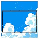 MMDXDLX Beamer Leinwand Anti-Knitter-Projektionsleinwand Tragbare Projektor-Filmleinwände for Den Innen- Und Außenbereich Heimkino-Filmleinwand(150in-16:9)