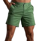 Generisch Herren Lightweight Sportshorts Herren Cargo Shorts Baumwolle Kurze Hose Casual Einfarbig Cargohose Sommer Bermuda Short
