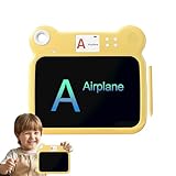 Schiefer LCD-Bildschirm, 20 cm, für und Mädchen ab 3 Jahren – elektronisches Zeichentablett – für Lernen, Reisen, Schule, Flugzeug und