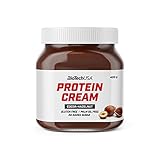 BioTechUSA Protein Cream | Protein-verpackter Kakao-Haselnuss-Aufstrich | glutenfrei | palmölfrei, 400 g, Kakao-Haselnüsse