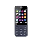 Nokia, all carriers, 230 Smartphone, (7,11 cm (2,8 Zoll), 16MB, 2 Megapixel, Betriebssystem Series 30+, Dual Sim) midnight blau