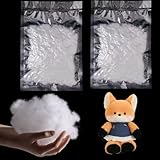 Tokaneit 400 g Premium Füllwatte, Hochflauschig Bastellwatte Kissenfüllung, Bastelwatte, Polyester, Vakuumiert, Hygienisch, Waschbar Allergikerfreundlich, für Spielzeug, Kissen, Kissenbezüge