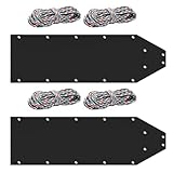 PE-Hirschschleppschlitten - Schwerlastschleppschlitten für Wildtransport, robustes Zugwerkzeug zum Bewegen von Brennholz, Jagdbedarf, Feldausrüstung, ideal auf Schnee, Eis, rauem Gelände