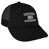 Speedy Pros Trucker Hat Baseball Cap Vietnam Veteran F Stickerei Baumwolle Dad Hüte für Damen und Herren Snapback Schwarz