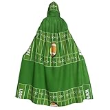 DUWAA Umhang mit Kapuze, Motiv: American Football, Sport, Unisex, Mittelalter-Umhang, Zauberer-Umhang, Renaissance-Umhang, Halloween-Kostüm, Cosplay