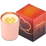 HERZWÄRMER Geschenkkerze mit Herzinlay in Geschenkpackung, Wärme schenken rund um Liebe Freundschaft Verbundenheit Advent Weihnacht Winter Geburtstage