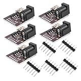 SOIMISS 5 Stück 5 teiliges USB Stromversorgungs Interface langlebiges sicheres USB Energieboard mit Überlastschutz effiziente Spannungsreduzierung praktische Stromversorgung für DIY