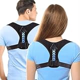 Rückengurt Haltungskorrektur, Rücken Schulter Geradehalter, Verstellbare Rückenstützgürtel Herren und Damen, Rückengurt Posture Corrector für Verhindert Buckel, Lindert Rückenschmerzen