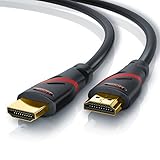CSL - 8k / 4k HDMI Kabel 2.1/2.0-4m - 8K @ 60Hz 4K @ 120Hz mit DSC - 48 Gbit/s - 3D - Ultra High Speed mit Ethernet - TV Blu-ray PS5 Xbox Series X Switch - schwarz - 4 Meter