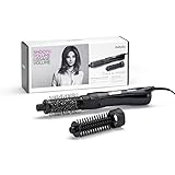 BaByliss Shape und Smooth Wamluftbürste für Kürzere Haare AS82E, 2 Bürstenaufsätze 30mm und 20mm, Kühlluftfunktion, 800 Watt Schwarz, 1 Stück (1er Pack)