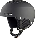 ALPINA ZUPO - sicherer, stoßabsorbierender, belüfteter & schlagfester Skihelm für Kinder - Black matt - L (54-58 cm)