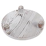 ibasenice Vintage Holz pflanzenständer Robust aus Massivholz Multifunktionaler Blumentopf Kosmetikständer für Wohnzimmer und Büro Kompakter Bonsai topf Sockel Platzsparend und Dekorativ