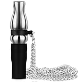 SERdeerCH Shisha Hygienemundstück Wiederverwendbar Universal Edelstahl Shisha Mundstück mit abnehmbarer Kette Shisha Ersatz Zubehör Most Shisha Schlauch (schwarz)