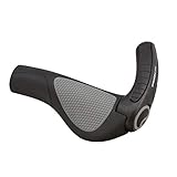 Ergon - GP3 Lock-on Fahrradgriffe | Regular kompatibel | für Touring und MTB Fahrräder | Large | Schwarz/Grau