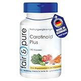 Fair & Pure® - Carotinoid Komplex mit Beta-Carotin - 180 Kapseln - Lutein - Lycopin u.a - vegan - ohne Magnesiumstearat