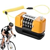 Anti-Diebstahl-Fahrrad-Bremsschloss, robustes 4-stelliges Zahlenschloss, wasserdichte Fahrrad-Verriegelung, Sicherheitsvorrichtungen für Motorräder und Fahrräder