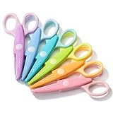 Mr. Pen Bastelschere, dekorative Kante, 6 Stück, Regenbogenfarbe, Bastelschere, Zickzackschere, dekorative Schere, Scrapbooking-Schere, ausgefallene Schere zum Basteln, Musterschere