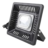 Cryfokt LED-Schwarzlicht, 180 Grad Verstellbarer Winkel, Schwarzlicht-Flutlicht, Aluminiumlegierung, 150 Grad Breiter Strahl für Glow-Party (BLACK)