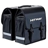 HITWAY Fahrradtasche Doppeltasche für Gepäckträger, 30L Große Gepäckträgertaschen wasserdicht für 20+ Zoll ebike Fahrrad