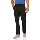 Amazon Essentials Herren Golf-Stretchhose, Gerade Geschnitten, Schwarz, 36W / 30L