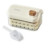 Eiswürfelschalen mit Deckel, doppelschichtige Eiswürfelbox mit Deckel und Schaufel, einfaches Lösen für Würfel, Whisky, Cocktails, Wodka Tequila