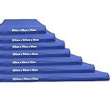 Gymnastikmatte, Sicherheits-Übungsmatte, kritische Fallhöhe, getestet bis 3 m, BS:EN1177, Marineblau, Größe XXL