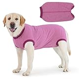 Cyponpy Hundebody Nach Op mit Reißverschluss Op Body Hund Kastration Hündin Rüde Operationsbody Hund Medizinischer Body für Hunde Leckschutz Hundebody Wundschutzanzug für Hunde Einteiler