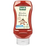 Kinderfreundlicher Ketchup, Bio Ketchup ohne raffinierten Zucker von Byodo – 6 x 300 ml Squeeze Flasche, Satte 85% Tomatenmark-Anteil, Mit Süße aus der Agave