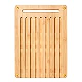 Fiskars Bambus Schneidebrett, Functional Form, Zweiseitig, Maße: 35 x 25 x 1,5 cm, Bambus, 1059230