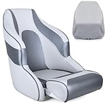 SUNDGORA Prämie Captains Schalensitz Bootssitz Prämie Sports Hochklappen Bootssitz,Hellgrau/Anthrazit