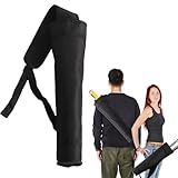 BOROCO Pfeilköcher, tragbare große Kapazitätsverdickung, Verstellbarer Schultergurt, Outdoor-Polyester-Pfeiltasche, schwarz