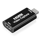 Yesimola USB 3.0 Video Capture Karte, 4K HDMI to USB 3.0 Capture Card,Full HD 1080p Capture Card, HDMI Video Game Capture für MacOS/Switch/PS4/PS5, Live Gaming Streaming