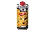 Allendo® 100% pures Tung Öl, für Innen & Außen, Holzimprägnierung farblos seidenmatt von Bindulin-250ml