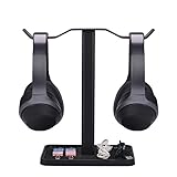 Avantree Neetto Dual Kopfhörer Ständer für Tische, Headset Halterung Halter Aufhänger für Sennheiser, Sony, Audio-Technica, Bose, Beats, Akg, Gaming Headphone Display Stand Mount - HS908 Neu