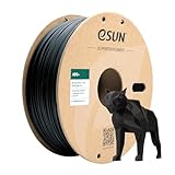 eSUN ABS+ Filament 1,75 mm, 3D-Drucker ABS Plus, Maßgenauigkeit +/- 0,05 mm, 1 kg Spule (2,2 LBS) 3D-Druck-Filament für 3D-Drucker, Schwarz